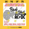 BACK IN BLACK Back In Black Guitar Lyrics Svg AcDc Design Svg Classic Rock Svg Hard Rock Png Bon Scott Dxf Eps Svg Pdf