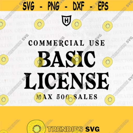 BASIC LICENSE Personal and Commercial Use Maximum 500 UseDesign 887