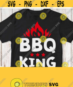 BBQ KING SVG King Of Bbq Shirt Svg White Saying for Black T shirt File Father Dad Daddy Grandpa Grandfather Husband Hubby Brother Design 851
