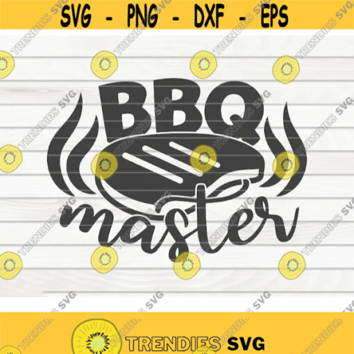 BBQ Master SVG Barbecue Quote Cut File clipart printable vector commercial use instant download Design 483