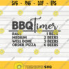 BBQ Timer SVG Barbecue Design Cut File clipart printable vector commercial use instant download Design 84