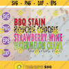 BBQ stain hoochie coochie strawberry wine watermelon crawl 90s song lyric summer svg png eps dxf digital file Design 138