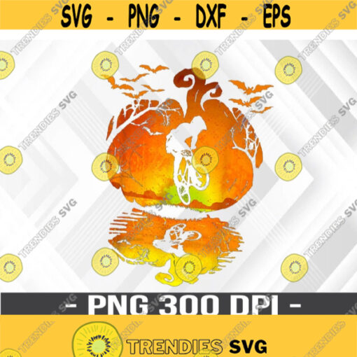 BMX Silhouette Pumpkin PNG Halloween Costume Men Women PNG Digital Download Design 364
