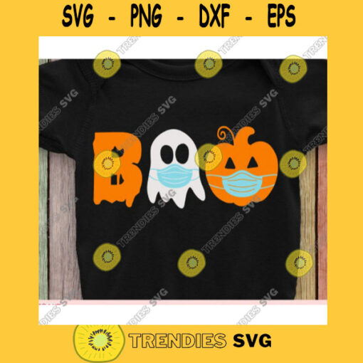 BOO masked svgHalloween quote svgHalloween shirt svgHalloween decor svgFunny halloween svgHalloween 2020 svg