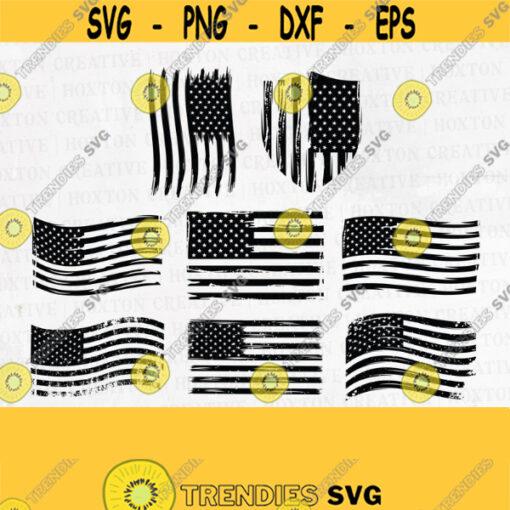 BUNDLLE American Flag Svg 4th of July Svg Fourth of July Svg Distressed American Flag Svg Printable Cricut and Silhouette FileDesign 658