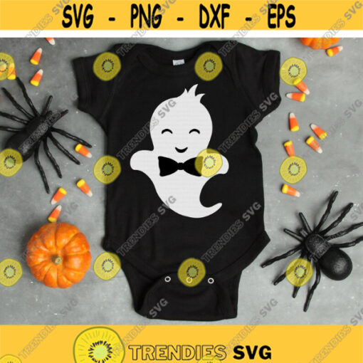 Baby Boy Ghost svg 1st Halloween svg Halloween svg Boy Ghost svg Cute Ghost svg dxf eps png Cut File Cricut Silhouette Download Design 465.jpg