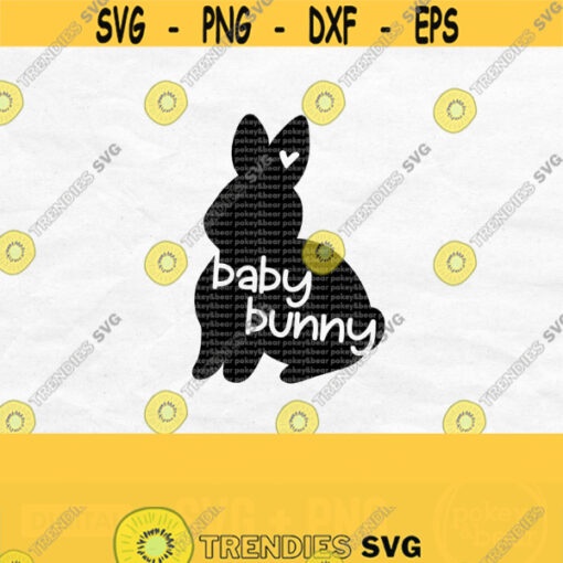 Baby Bunny Svg Bunny Silhouette Svg Easter Svg Mothers Day Svg Easter Baby Svg Baby Shirt Svg Png Sublimation Design 712