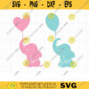 Baby Elephant Silhouette SVG DXF Elephant Holding Balloon svg dxf Cute Baby Elephant svg Elephant with Heart Balloon svg dxf Cut File PNG copy