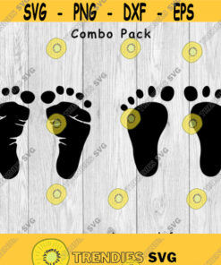 Baby Feet Combo Pack svg png ai eps dxf DIGITAL FILES for Cricut CNC and other cut or print projects Design 181