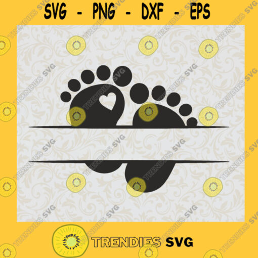 Baby Foot Print Mini Heart Family Line Art SVG Birthday Gift Idea for Perfect Gift Gift for Friends Gift for Everyone Digital Files Cut Files For Cricut Instant Download Vector Download Print Files