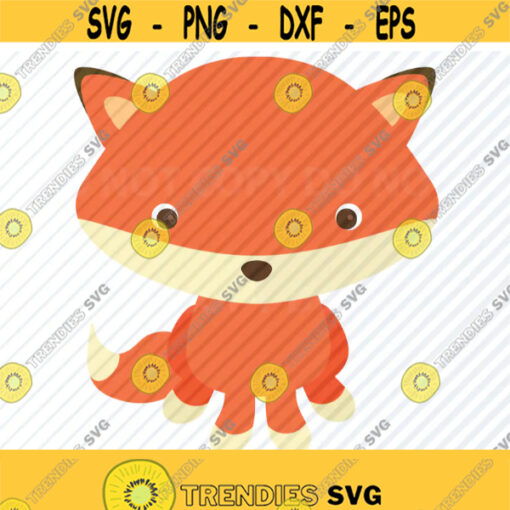 Baby Fox 2 SVG Woodland Fox Clip Art Transfer Vector Images Tiger Clip Art SVG Files For Cricut Eps Png dxf Stencil ClipArt Design 654
