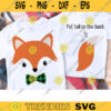 Baby Fox Face SVG DXF Cuttable Baby Boy Fox Cute Boy Fox Face and Tail svg and dxf Cut File for Cricut and Silhouette Commercial Use copy