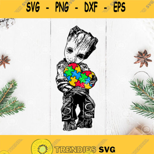 Baby Groot Autism Svg Autism Awareness Svg Marvel Autism Svg Baby Groot Svg