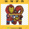 Baby Iron Man And Spiderman Costume SVG PNG DXF EPS 1