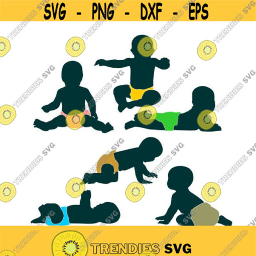 Baby New Born Pack Cuttable SVG PNG DXF eps Designs Cameo File Silhouette Design 1265