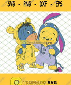 Baby Pooh And Eeyore Winnie The Pooh Costume SVG PNG DXF EPS 1