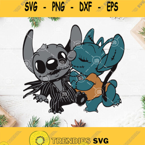 Baby Stitch And Baby Jack Skellington Cosplay Svg Stitch Svg Jack Skellington Svg