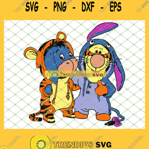Baby Tigger And Eeyore Costume SVG PNG DXF EPS 1