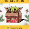 Baby Yoda Box Adopt This Baby Jedi Svg Baby Alien Svg Yoda In Box Svg