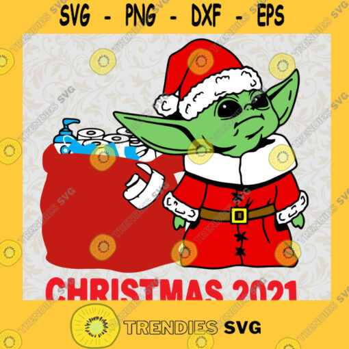 Baby Yoda Christmas 2021 Svg Baby Yoda Svg StarWars Christmas Svg
