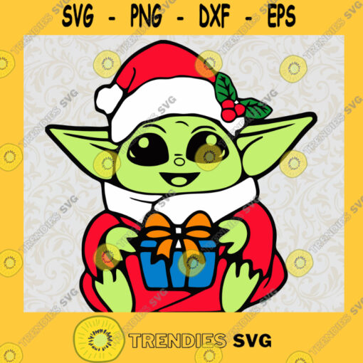 Baby Yoda Christmas Svg Layered Svg Cut Files Cricut files Svg