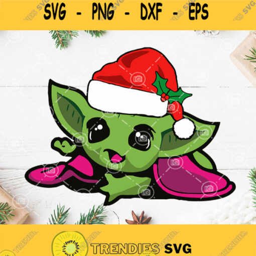 Baby Yoda Christmas Svg Yoda Vector Baby Star Wars Svg Png Dxf Eps