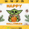Baby Yoda Halloween Svg Baby Yoda Svg Baby Alien Svg Halloween Svg Yoda With Pumpkin Svg Yoda Happy Halloween Svg