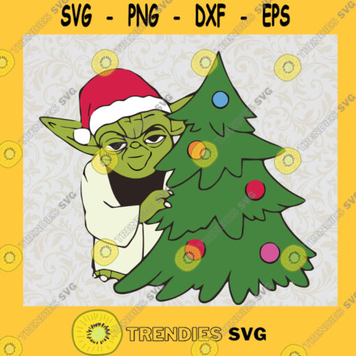 Baby Yoda Pine tree SVG Baby yoda SVG Christmas 2021 Baby Yoda SVG