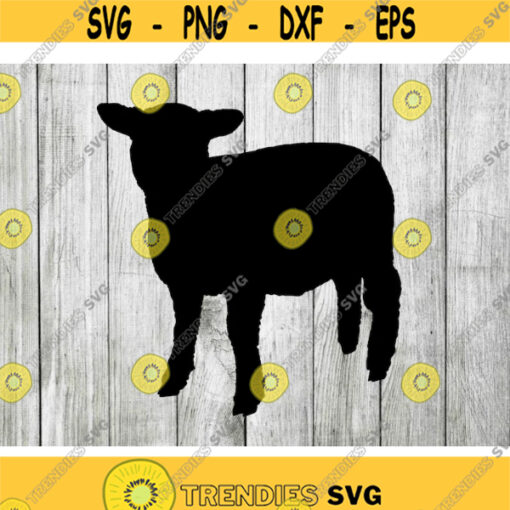 Baby lamb svg sheep svg baby lamb clipart cut files for cricut silhouette png eps svg Design 2943