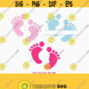 Baby monogram svg Baby feet svg Nursery svg Baby feet silhouette Baby footprint svg CriCut Files svg jpg png dxf Silhouette cameo Design 191