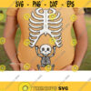 Baby skeleton svg Pregnancy skeleton svg halloween skeleton svg Halloween Svg Pregnant svg CriCut Files svg jpg png dxf Silhouette
