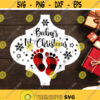 Babys 1st Christmas SVG Arabesque Tile Ornament Template SVG Baby Footprint Buffalo Plaid SVG Family Holiday svg Snowflake svg Design 451.jpg