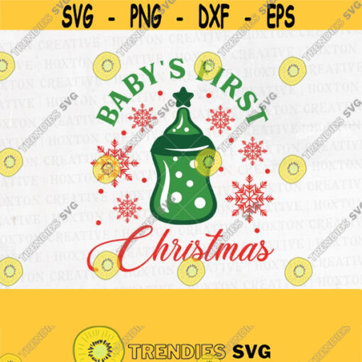 Babys First Christmas Svg File Baby Svg Christmas Svg Funny Cute Svg Baby Christmas Svg Infant Svg Cutting FileDesign 321