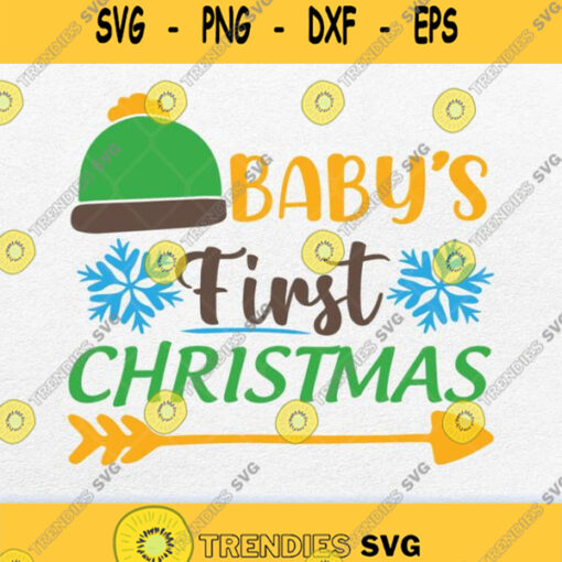 Babys First Christmas Svg Png