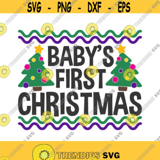 Babys first christmas svg png dxf Cutting files Cricut Funny Cute svg designs print for t shirt quote svg Design 624