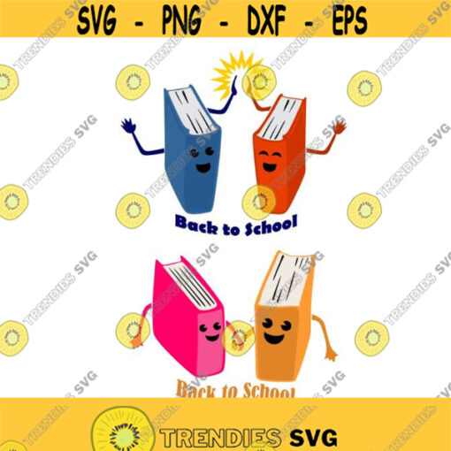Back To School Books reading Cuttable Design SVG PNG DXF eps Designs Cameo File Silhouette Design 1981