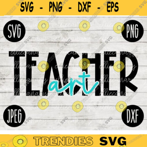 Back to School Art Teacher Squad svg png jpeg dxf cut file Small Business Use SVG Teacher Appreciation First Day 1st Rainbow 2664