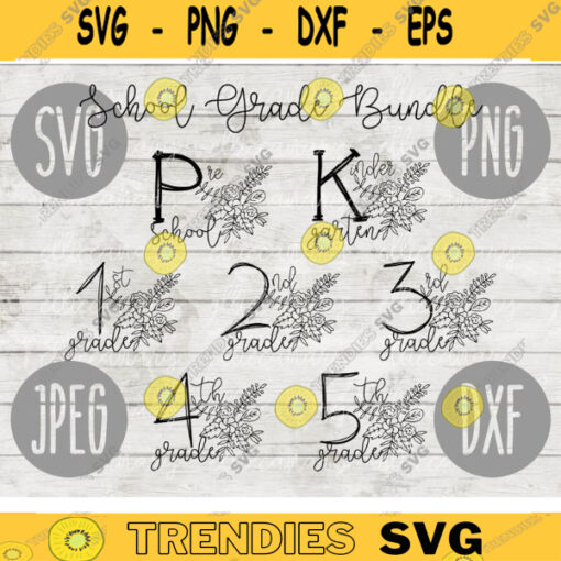 Back to School Bundle Kindergarten svg png jpeg dxf cut file Commercial Use Back to School Teacher Second Preschool First Day Third 99