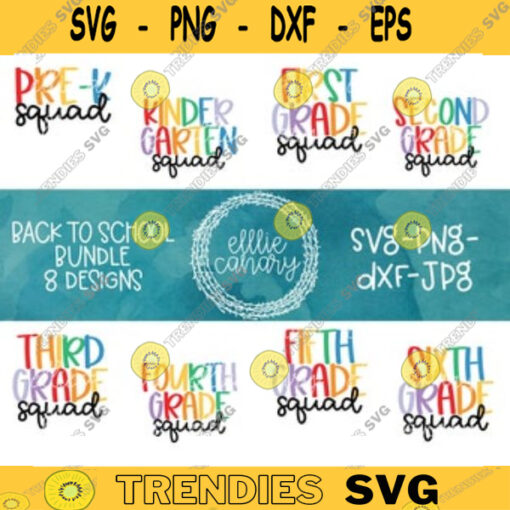 Back to School Bundle svg png jpeg dxf cut file Commercial Use Teacher Appreciation First Day 1st 2nd 3rd 4th 5th 6th Pre K Kindergarten 19
