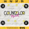 Back to School Counselor Squad svg png jpeg dxf cut file Commercial Use SVG Teacher Appreciation First Day 1729
