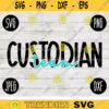 Back to School Custodian Team Squad svg png jpeg dxf cut file Small Business Use SVG Teacher Appreciation First Day Rainbow 1874