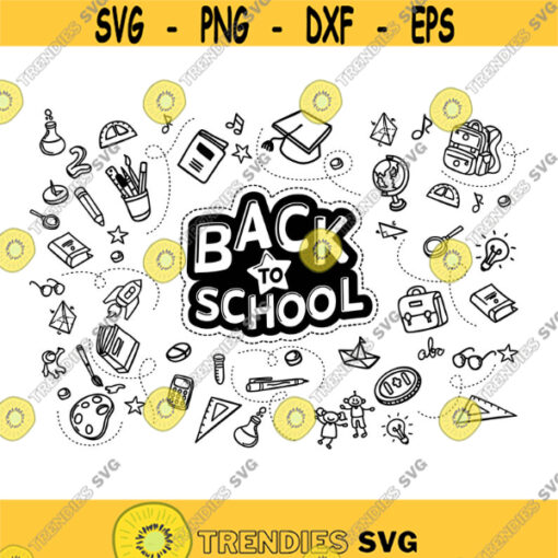 Back to School Decal Files cut files for cricut svg png dxf Design 161