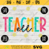 Back to School ELL Teacher Squad svg png jpeg dxf cut file Small Business Use SVG Teacher Appreciation First Day Rainbow 2120