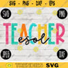 Back to School ESOL Teacher svg png jpeg dxf cut file Small Business Use SVG Teacher Appreciation First Day Rainbow 1443