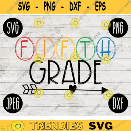 Back to School Fifth Grade Squad svg png jpeg dxf cut file Commercial Use SVG Teacher Appreciation First Day 5th 2066