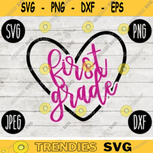Back to School First Grade Squad svg png jpeg dxf cut file Commercial Use SVG Teacher Appreciation First Day 1st 282
