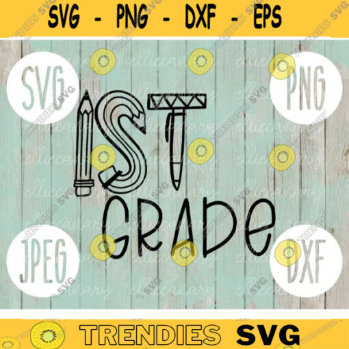 Back to School First Grade Team svg png jpeg dxf cut file Commercial Use SVG Teacher Appreciation First Day Group Squad Gift 1722