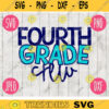 Back to School Fourth Grade Crew svg png jpeg dxf cut file Commercial Use SVG Teacher Appreciation First Day Open House 4th 2202