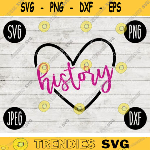 Back to School History svg png jpeg dxf cut file Commercial Use SVG Teacher Appreciation First Day High School 1390