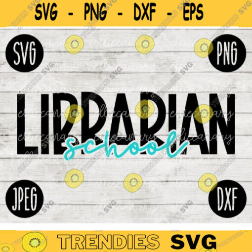 Back to School Librarian Team Squad svg png jpeg dxf cut file Small Business Use Teacher Appreciation First Day Rainbow 1830